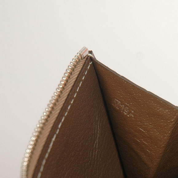 High Quality Hermes Bearn Japonaise Croco Leather Bi-Fold Wallets H208 Brown Fake